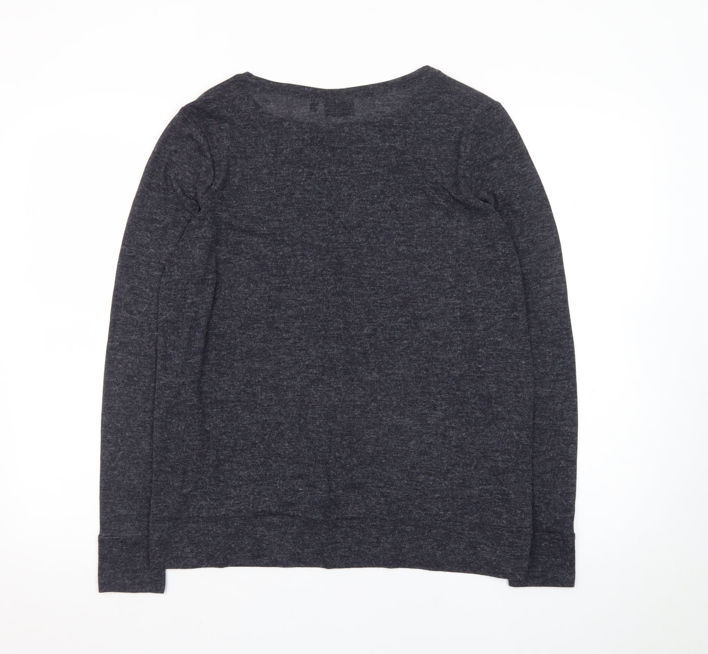 Next Women Grey Long Sleeve Basic Jersey Top Size 12