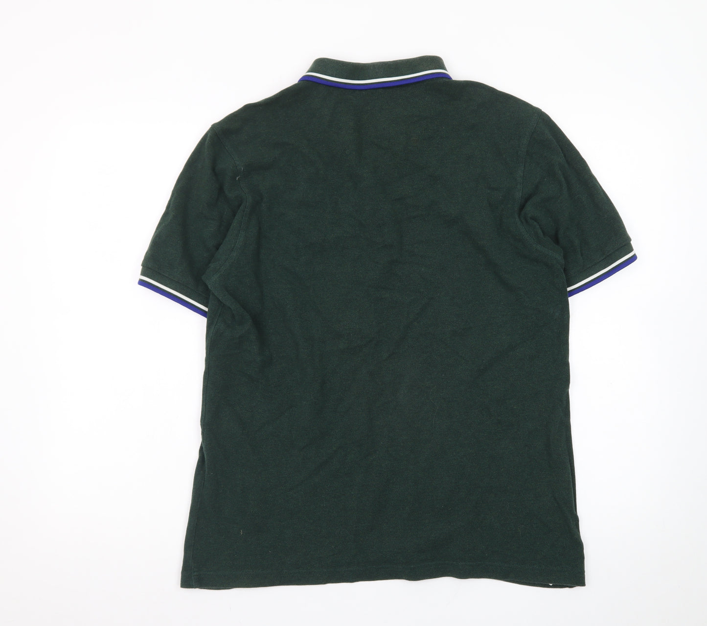 Fred Perry Men's Green Cotton Slim Fit Polo Shirt Size L