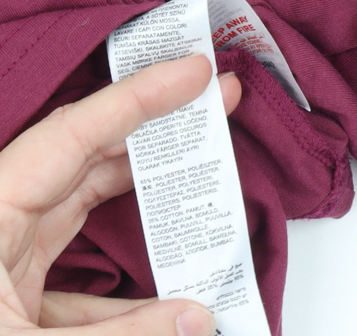 Joe Browns Women’s Purple Floral Rabbit Print Long Sleeve T-Shirt Size 24
