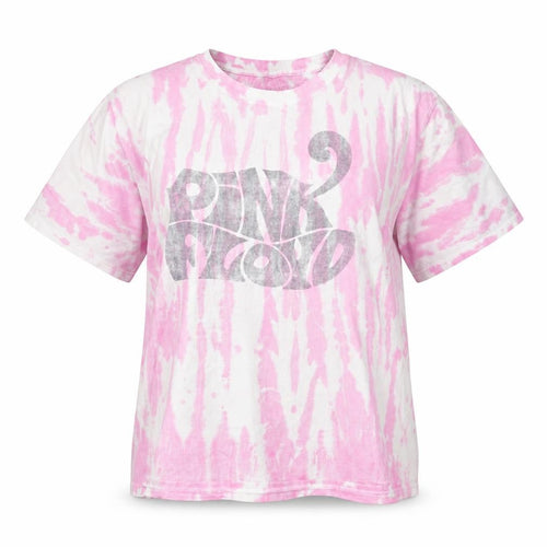 Pink Floyd Womens Pink Tie Dye Cotton T-Shirt Size S