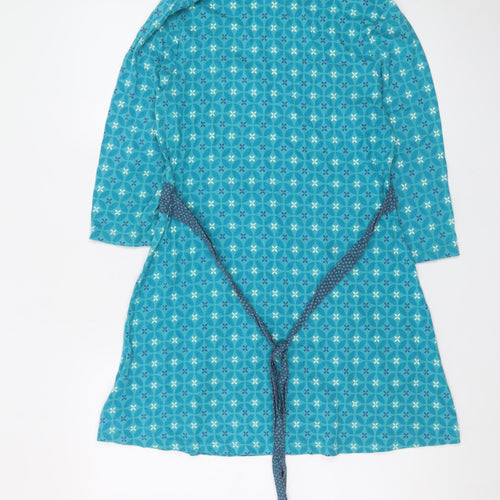 Mudd & Water Women’s Blue Geometric A-Line Cotton Dress Size 12