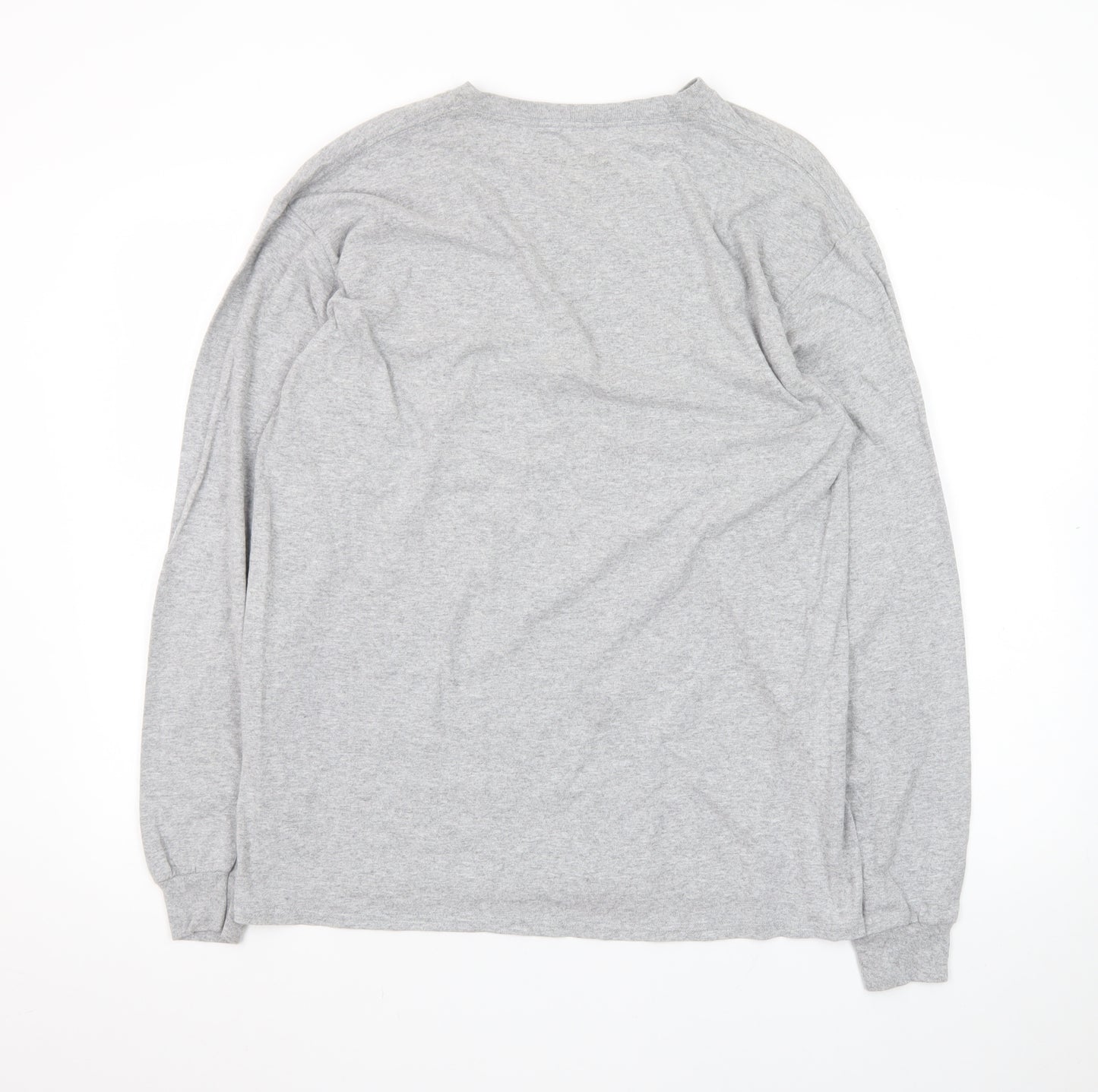 Reebok Men's Grey Long Sleeve Running T-Shirt Size L