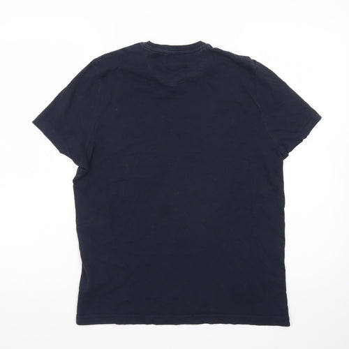 Henri Lloyd Men's Navy Blue Regular Fit Cotton Crew Neck T-Shirt Size M