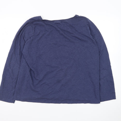Tu Women’s Blue Snoopy Long Sleeve Pyjama Top Size 18