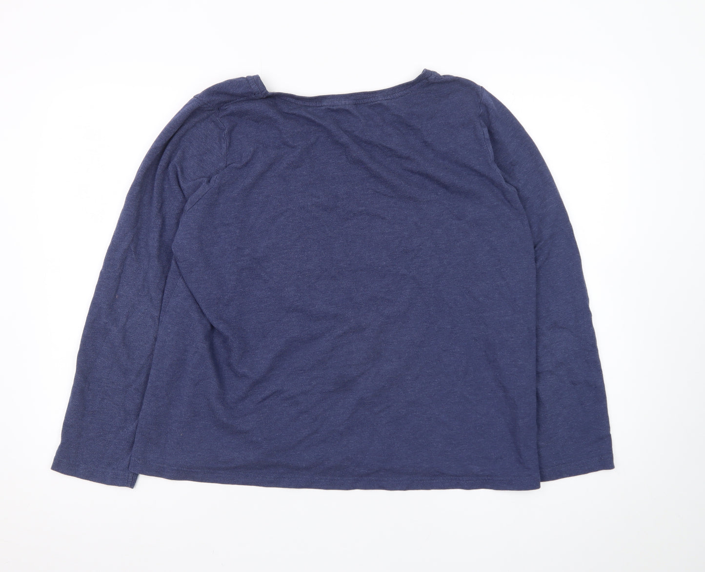 Tu Women’s Blue Snoopy Long Sleeve Pyjama Top Size 18