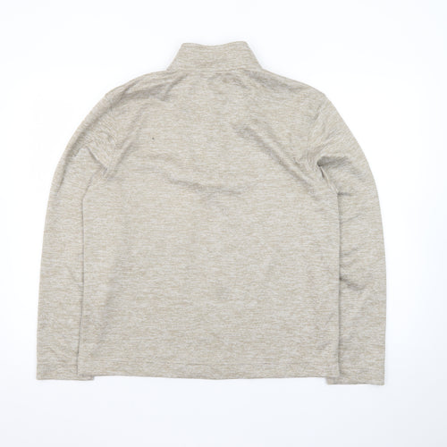 Van Heusen Men’s Beige Classic Fit 1/4 Zip Sweatshirt Size S