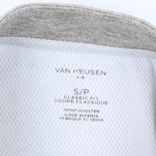 Van Heusen Men’s Beige Classic Fit 1/4 Zip Sweatshirt Size S