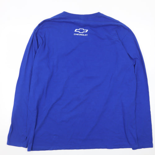 Port & Company Men's Blue Milwaukee Brewers Long Sleeve T-Shirt XL