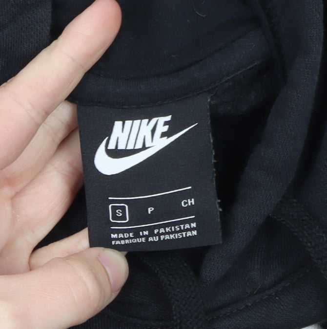 Nike Men's Black S Pullover Hoodie Just Do It Logo Fleece