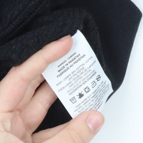 Nike Men's Black S Pullover Hoodie Just Do It Logo Fleece