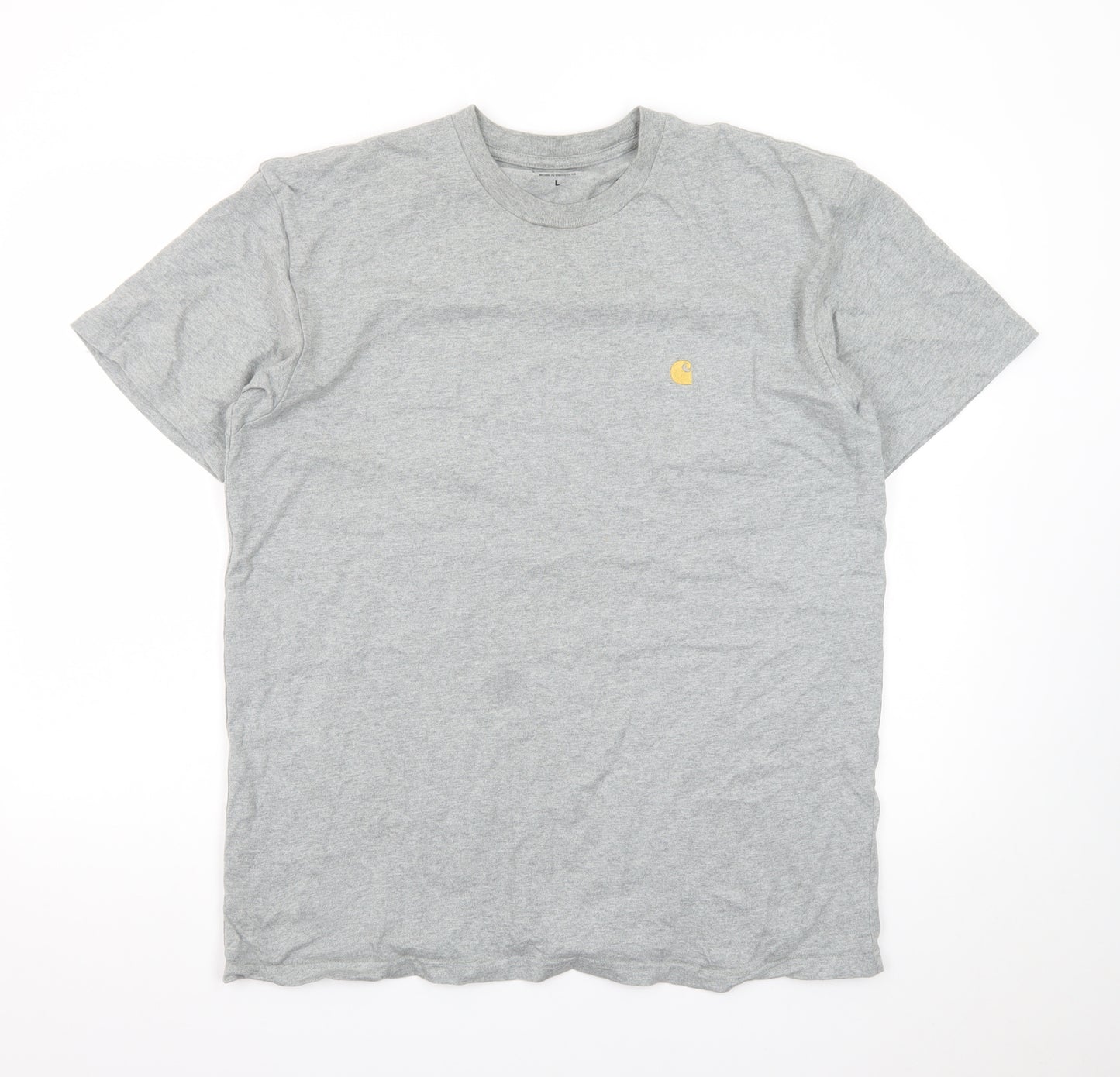 Carhartt Work in Progress Grey Crew Neck T-Shirt Men's Large Cotton