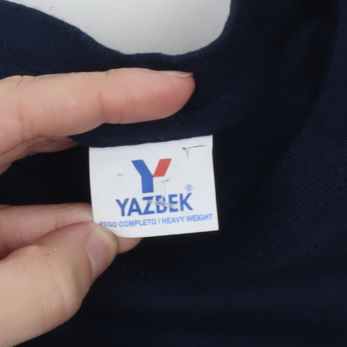 Yazbek Men's Blue Puerto Peñasco Mexico Heavyweight Cotton T-Shirt L