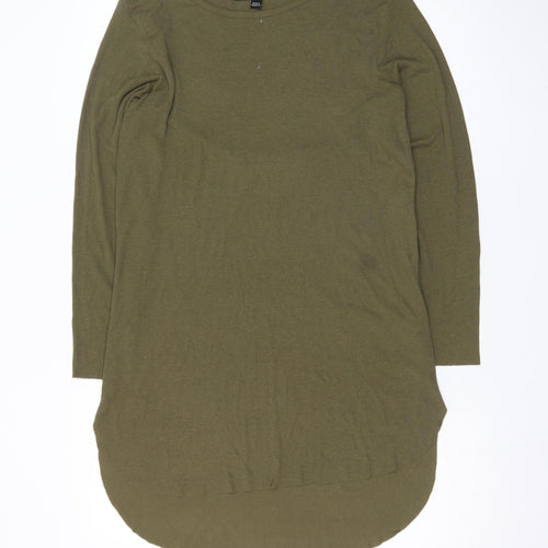 SimplyBe Women Green Size 16 3/4 Sleeve Jersey T-Shirt Dress