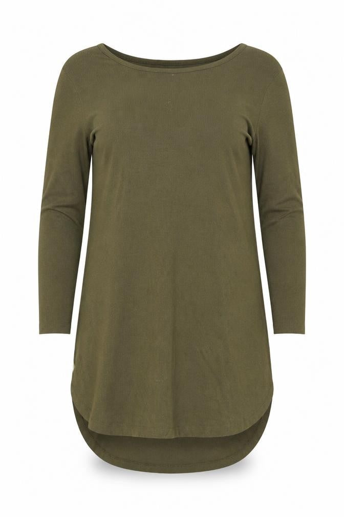 SimplyBe Women Green Size 16 3/4 Sleeve Jersey T-Shirt Dress