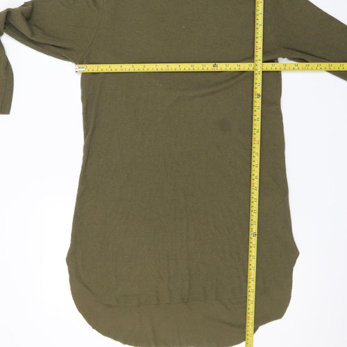 SimplyBe Women Green Size 16 3/4 Sleeve Jersey T-Shirt Dress