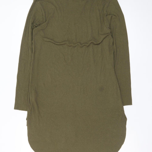 SimplyBe Women Green Size 16 3/4 Sleeve Jersey T-Shirt Dress