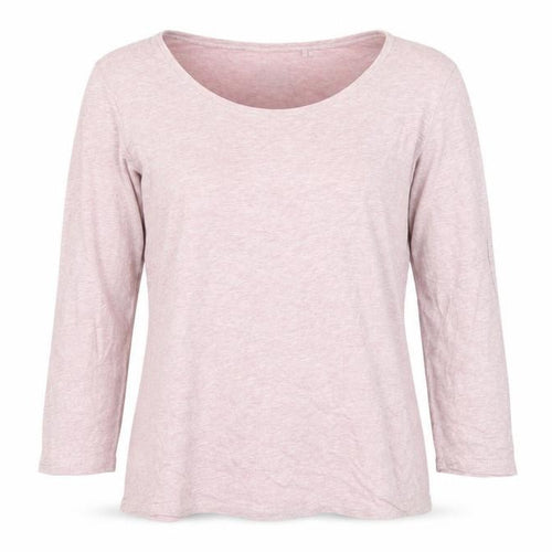 FatFace Women Pink 3/4 Sleeve Cotton Basic T-Shirt UK 10