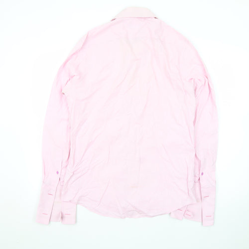 Jeff Banks Men's Pink Long Sleeve Button-Up Shirt 15.5in Limited Edition