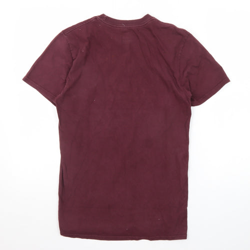 DC Shoes Men's Brown Graphic 43 Crew Neck Cotton T-Shirt Size S