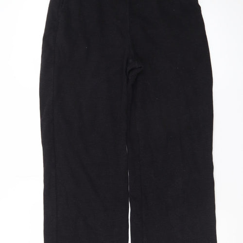 Uniqlo Men’s Black L Regular Fit Sweatpants with Elastic Waist