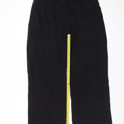 Uniqlo Men’s Black L Regular Fit Sweatpants with Elastic Waist