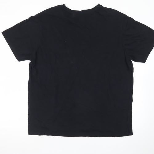 U.S. Polo Assn. Men's Black XL Cotton Crew Neck Short Sleeve T-Shirt