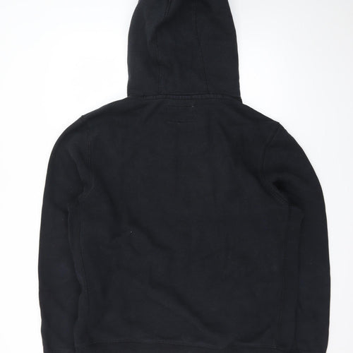 Jack Wills Mens Black XXL Pullover Hoodie with Logo Graphic