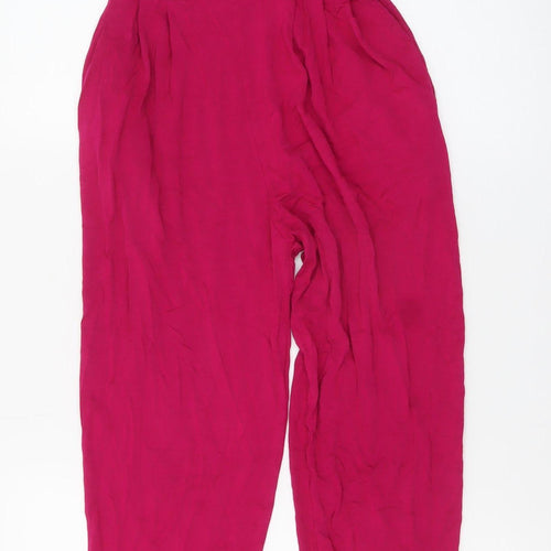 ASOS Women’s Pink Sleeveless Jumpsuit UK 4 Wrap Front Strappy Design