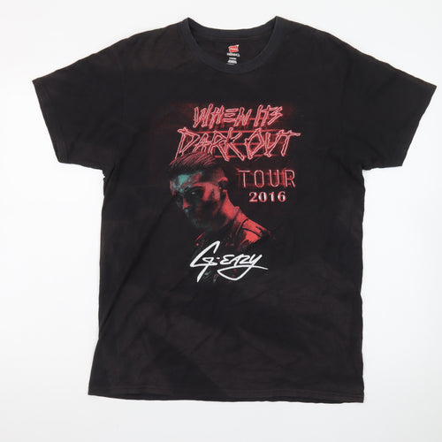 Hanes Men's Black G-Eazy 2016 Tour Graphic Cotton T-Shirt M