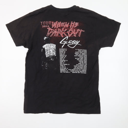 Hanes Men's Black G-Eazy 2016 Tour Graphic Cotton T-Shirt M