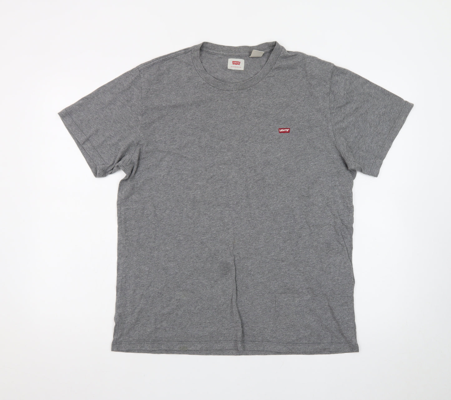 Levi's Men's Grey Crew Neck Short Sleeve Classic Cotton T-Shirt M