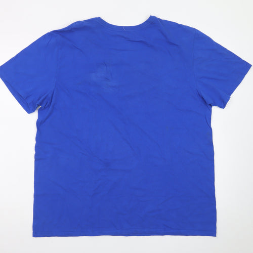 Nike Men's Blue Phillips Mentality Athletic Fit T-Shirt XL