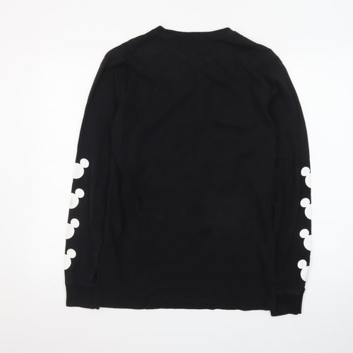 Disney Mickey Mouse Black Long Sleeve Crew Neck T-Shirt Women’s Small