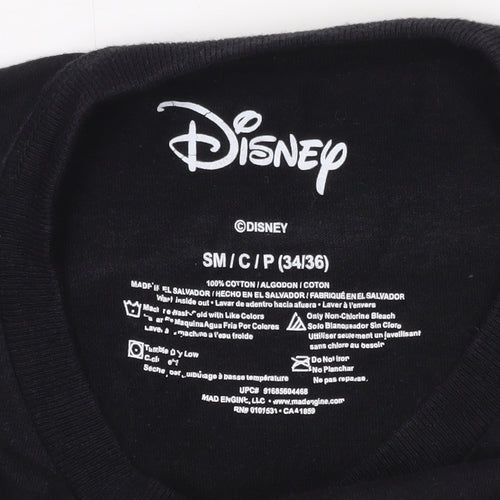 Disney Mickey Mouse Black Long Sleeve Crew Neck T-Shirt Women’s Small