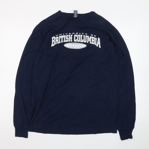M&O Heavy Men's Navy University of British Columbia Long Sleeve T-Shirt Size M