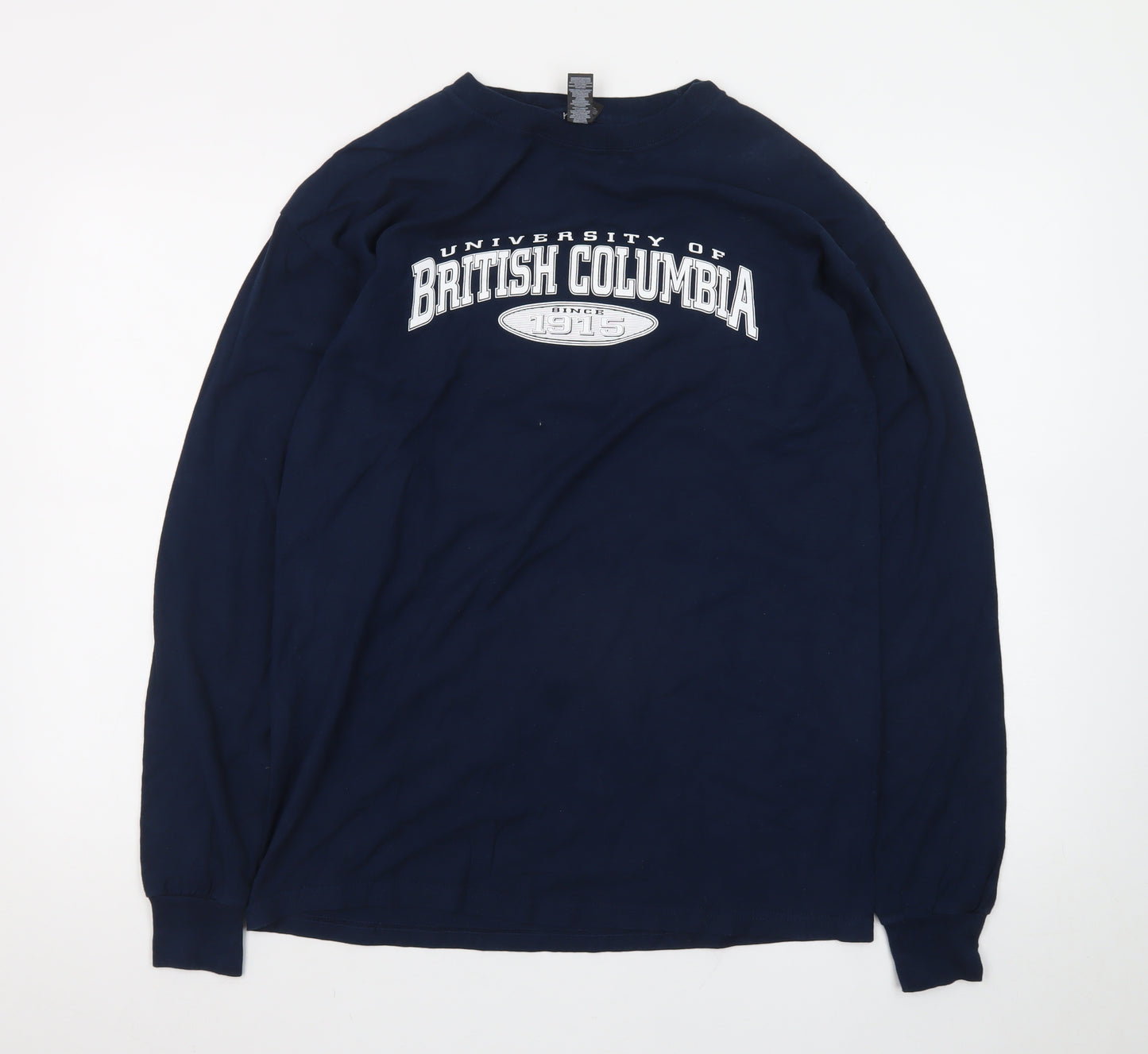 M&O Heavy Men's Navy University of British Columbia Long Sleeve T-Shirt Size M