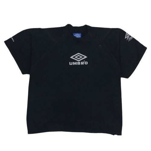 Umbro Mens Black XL Crew Neck Short Sleeve Sports T-Shirt