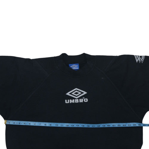 Umbro Mens Black XL Crew Neck Short Sleeve Sports T-Shirt