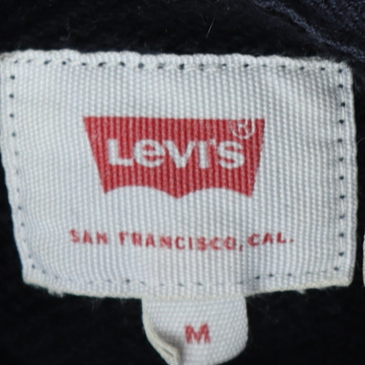 Levi's Men's Blue Pullover Hoodie M Logo Graphic Fleece Sweatshirt