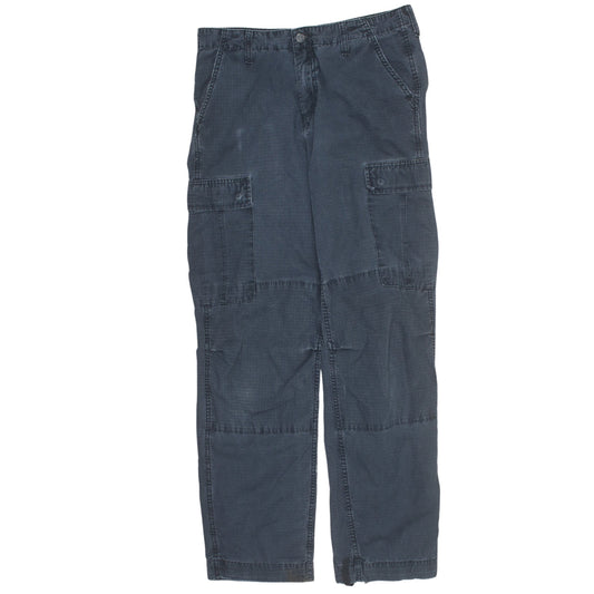 Carhartt Men’s Blue Regular Cargo Jeans 30x32 Cotton Canvas