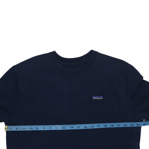 Patagonia Men's Blue Regular Fit Crew Neck Sweatshirt Size M