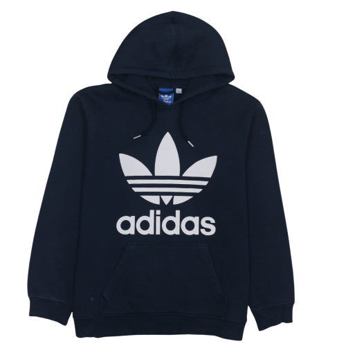 Adidas Men's Blue Pullover Hoodie Medium Regular Fit Sports Fleece