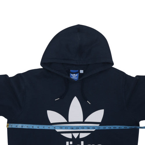 Adidas Men's Blue Pullover Hoodie Medium Regular Fit Sports Fleece