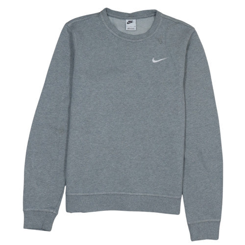 Nike Men's Grey Small Crew Neck Pullover Sweatshirt