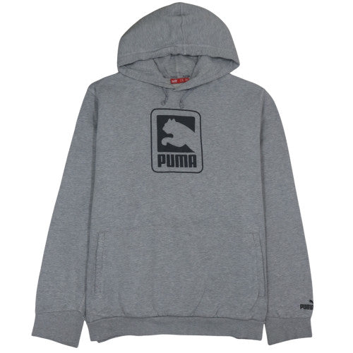 Puma Mens Grey XXL Pullover Hoodie Fleece Logo Sportswear
