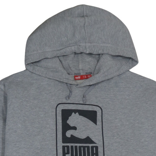 Puma Mens Grey XXL Pullover Hoodie Fleece Logo Sportswear