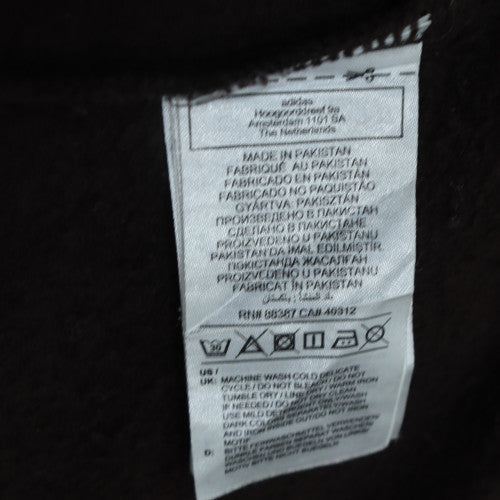 Adidas Womens Black Pullover Hoodie Size 14 Logo Hooded Sweatshirt