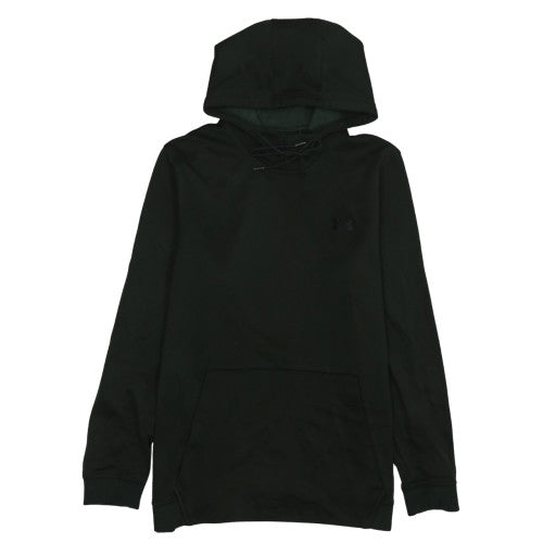 Under Armour Men's Black Pullover Hoodie L Loose Fit ColdGear