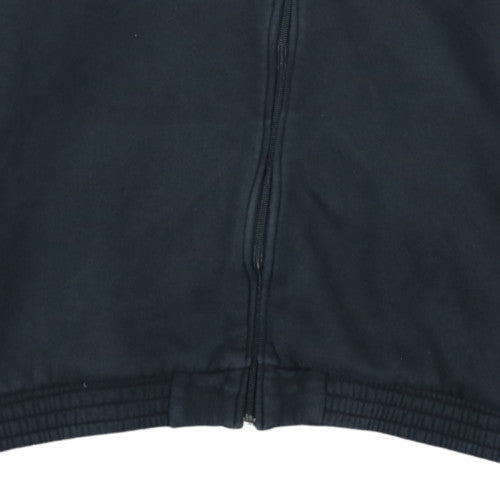 Adidas Mens Black 2XL Full Zip Fleece Hoodie Sportswear
