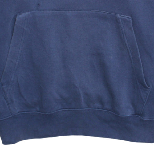 Nike Men's Blue Pullover Hoodie Size M Regular Fit Fleece Logo